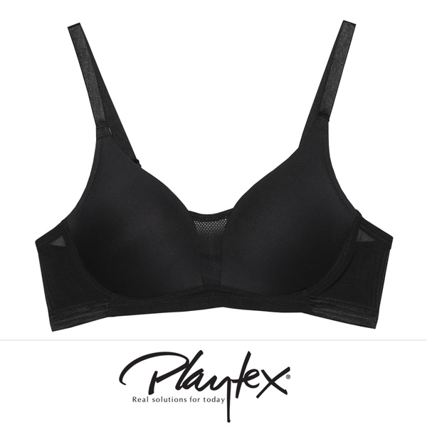 [Playtex]플레이텍스 에센셜 컴포트핏 노와이어 블랙 브라 1종 PXWBR8F59T