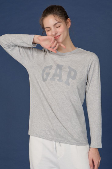 [갭] 데일리 남녀공용 언더셔츠 멜란지그레이 1종  GPUTS2O42T